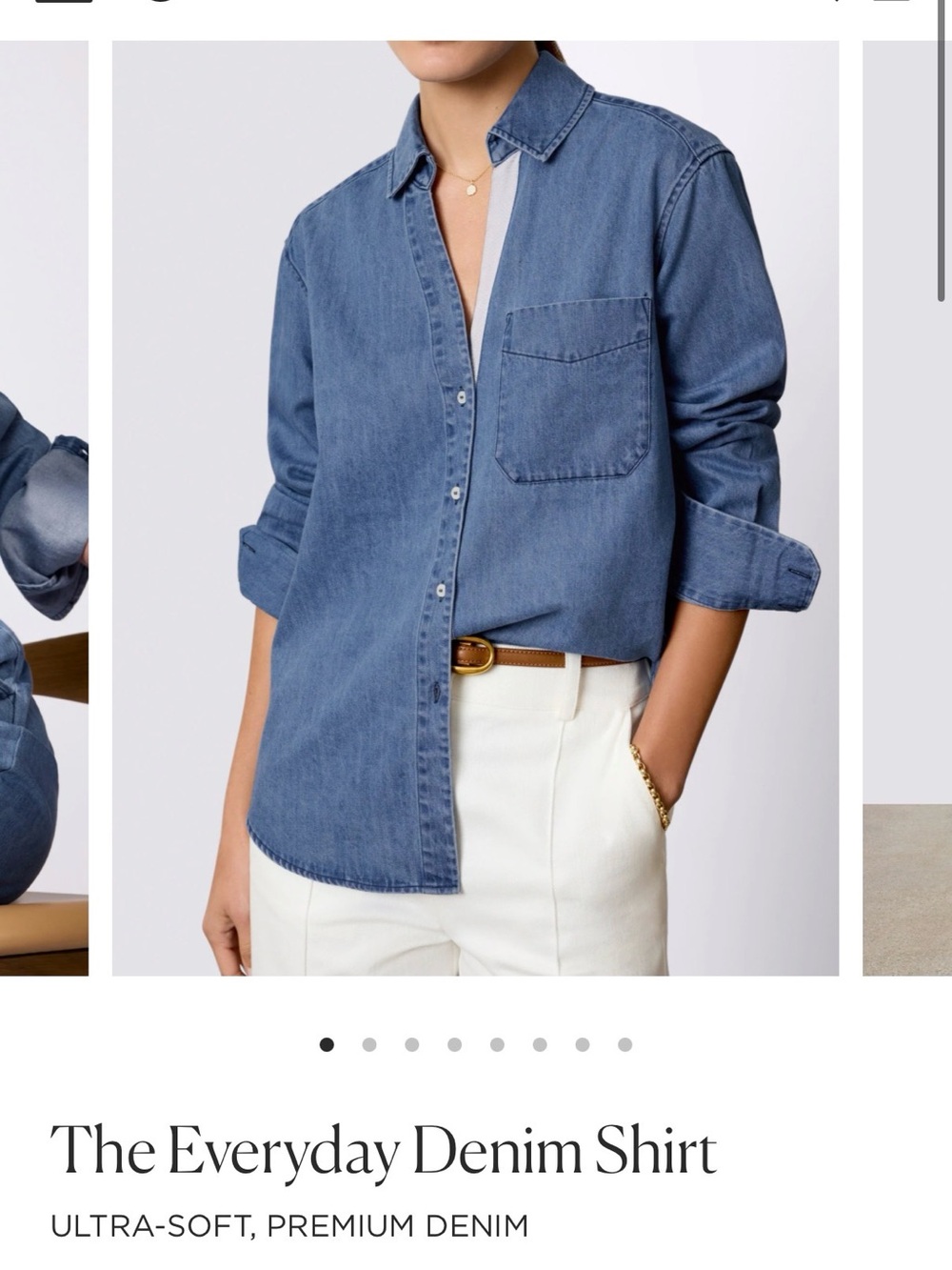 Brochu Walker Everyday Denim Button-Down Shirt - Atlantic wash